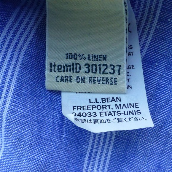 Womens LL Bean Long Linen button down long XL Shirt - Picture 3 of 7